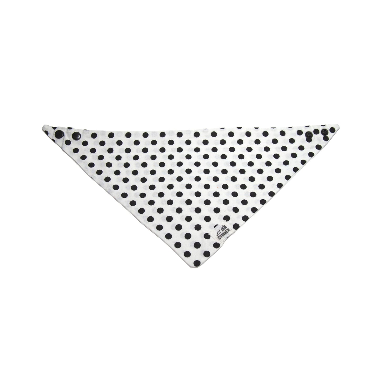 Black Polkadot Bandana - Lil Stinker Apparel