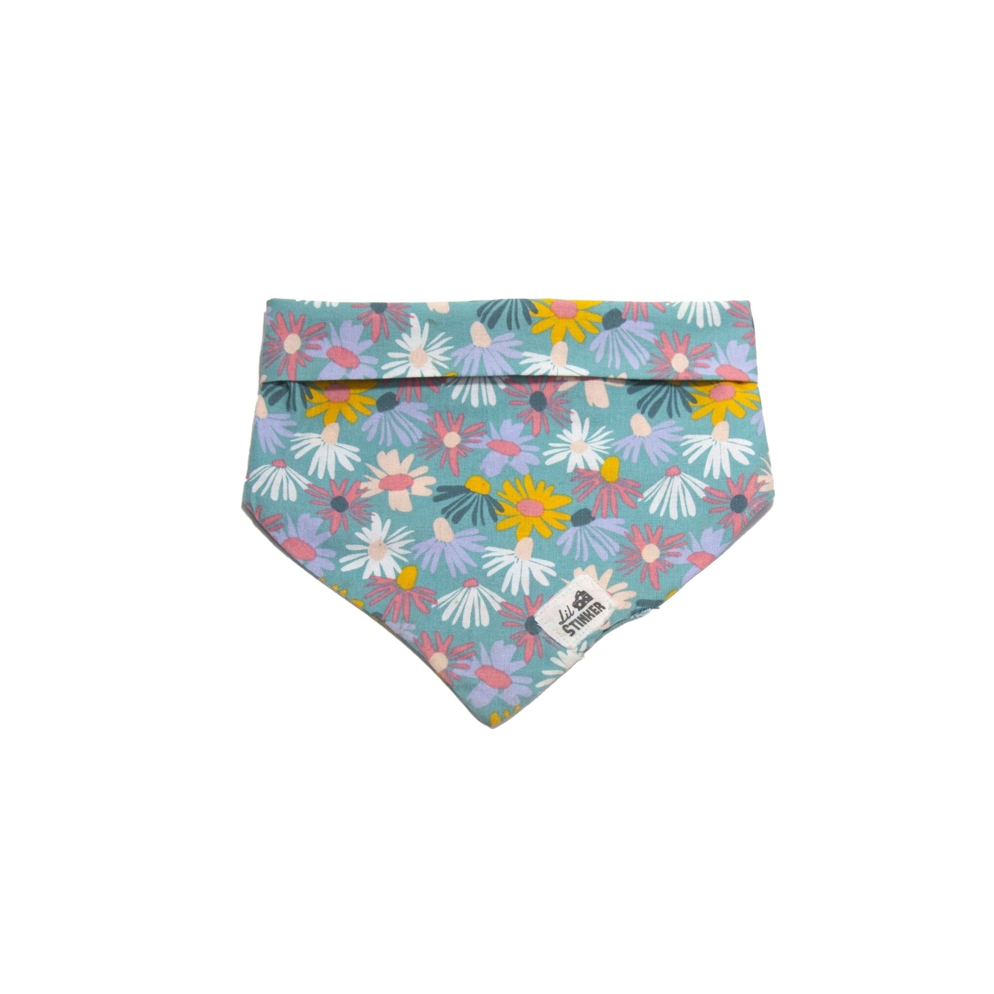 Green Daisies Bandana - Lil Stinker Apparel